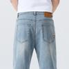 American Retro Jeans Men's Loose Straight-leg High and Thin Summer Thin Pants Men