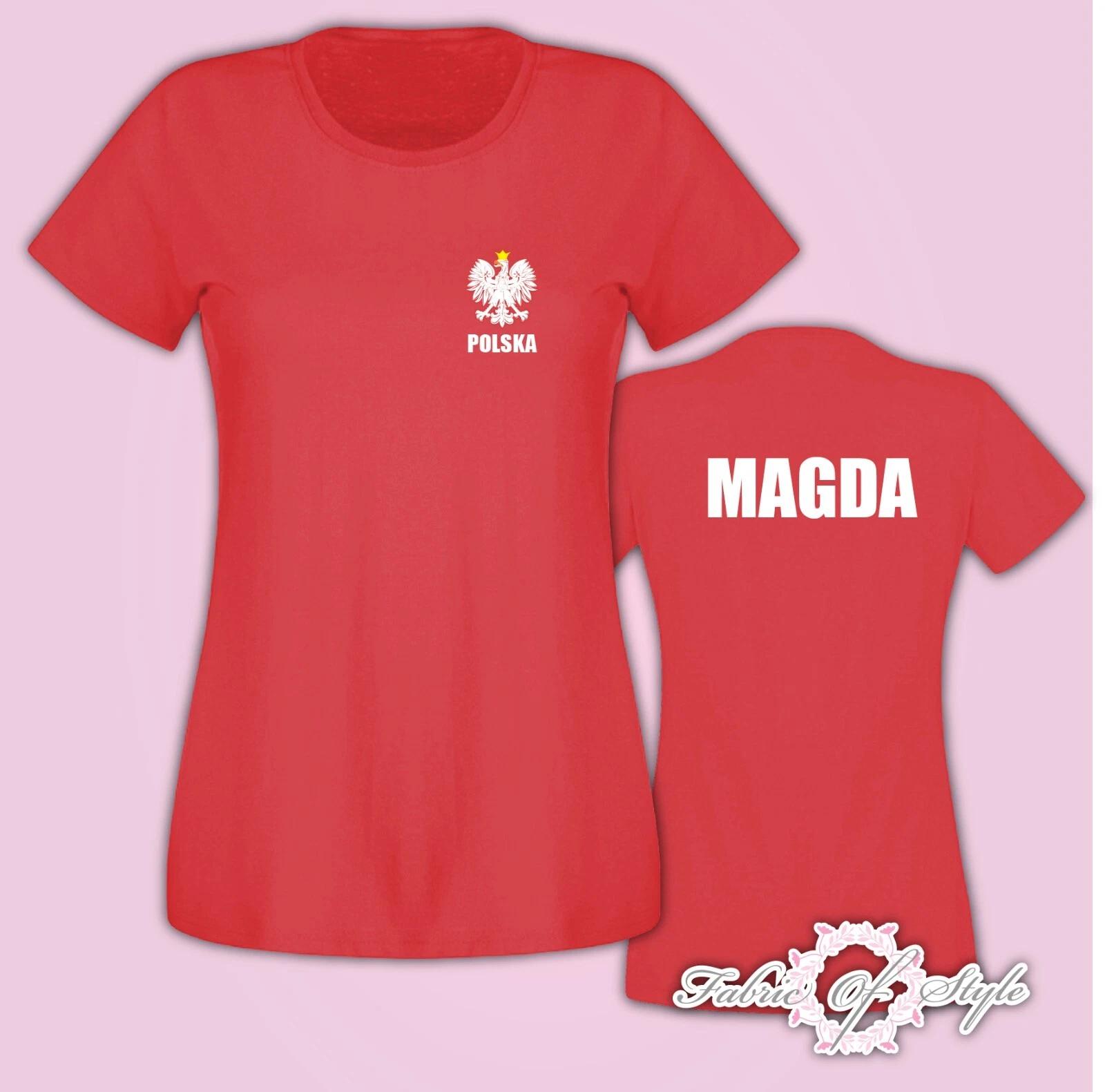 Personalised Koszulka Damska Polska Poland T- Shirt Female Red S