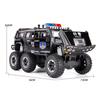 1:32 H2 Conqueror Police Car Model Toy Doors Opened Alloy Diecast Music Light Off-road Vehicles Models Home Decor Decoration