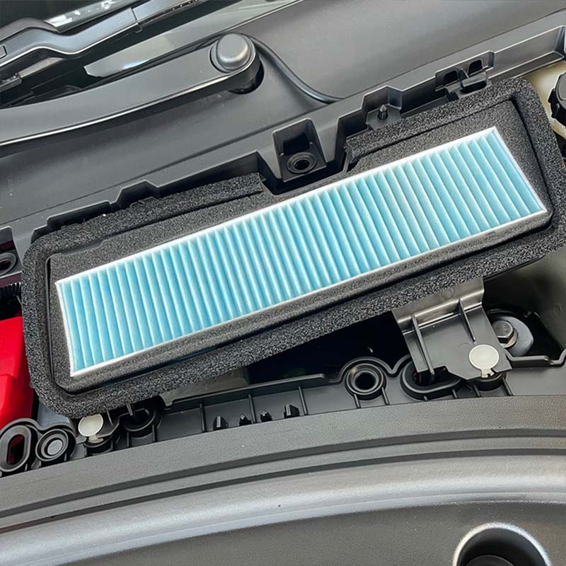 Car Intake Air Filter Cover For Tesla Model 3 2021 2022 Melt Blown Fabric Inlet Cover Flow Vent Trim Dust Prevention