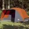 VidaXL Camping Tent with Porch 4 Persons, Shade Tent with Carry Bag, Camping Awning, Garden Shelter, 94417