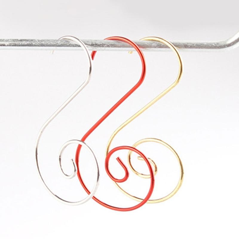 100pcs Elegant Christmas Ornament Hangers Hooks for Tree Decoration and Crafts Stylish Ornaments Hanging Solution