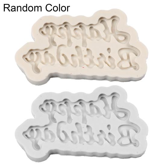 

Happy Birthday Silicone Sugarcraft Chocolate Fondant Mold Cake Decorating Tool