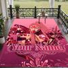 Custom Text Lady Gaga Pattern Floor Rug Soft Indoor Carpet Mat Living Room Bedroom