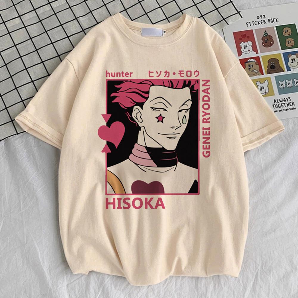 Hunter x Hunter Killua Zoldyck Hisoka Kurapika Gon top tees female Colorful Grunge top tees Trendy harajuku korean clothes