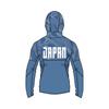 Mizuno Authentic Stretch Cloth Hoodie with JAPAN Logo and MUGEN GRAPHIC Parisian Blue Player-Inspired Jersey, 32MCBPA3,