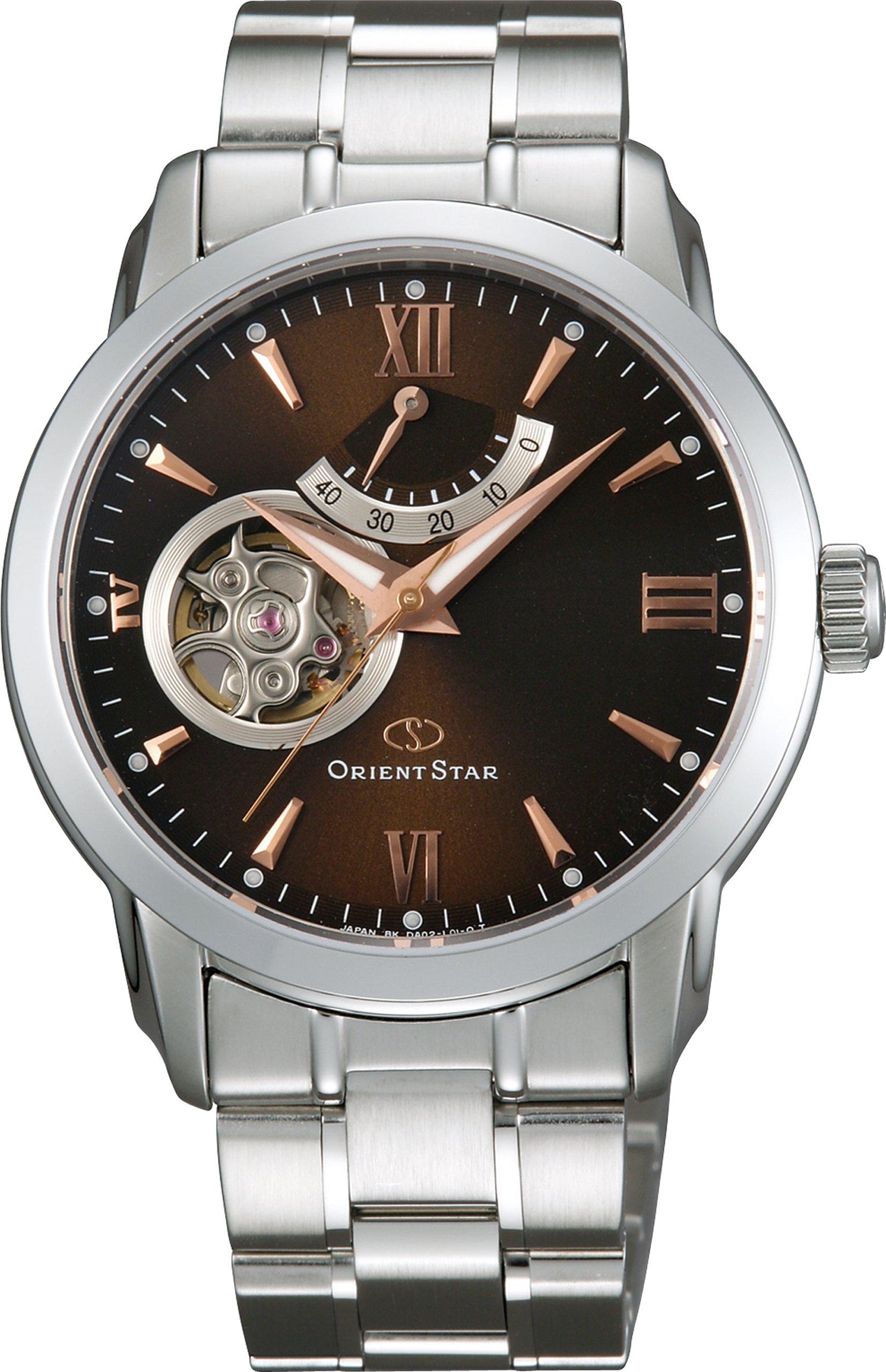 

[Годинник Orient] Напівскелет Orient Star з механічним автоматичним заводом (Ручне намотування в комплекті) WZ0071DA Срібло