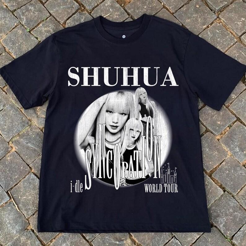 2026 Idle Shuhua Shirt, I-DLE Welttournee Syncopation Shirt, Kpop Girlgroup Konzert T-Shirt, Neverland Fanartikel, idle Tour T-Shirt Geschenk für Kpop Fans
