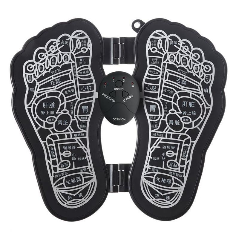 New EMS Foot Stimulator Massager Folding Portable Electric Pulse Foot Muscle Massage Improve Blood Circulation Health Care Mat
