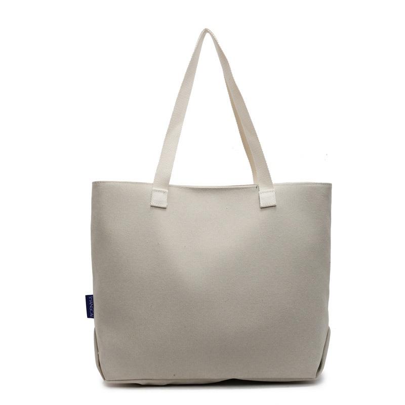 Hand Bill Schulter Große Tasche Canvas Tasche Damen Tasche Große Kapazität Mode Tasche Künstlerische Einfache Einkaufstasche