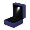 4 Colors Fashionable LED Lighted Ring Storage Box Jewelry Display Case Gift
