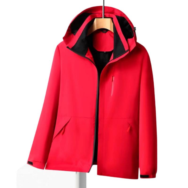 Spring and Autumn New Jacket Men's and Women's Same Windproof Removable Hat Collar Loose Casual Jacket Jacket