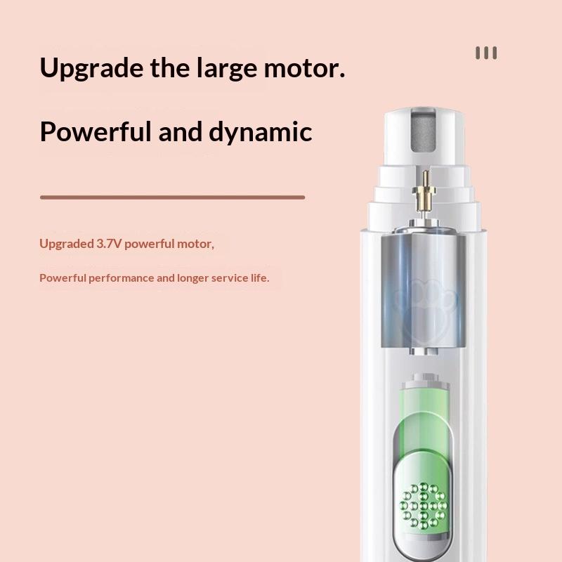 Usb Rechargeable Pet Nail Trimming Tool Built-In Grinding Wheel Portable Electric Paw Care Device For Small Medium Large Dogs