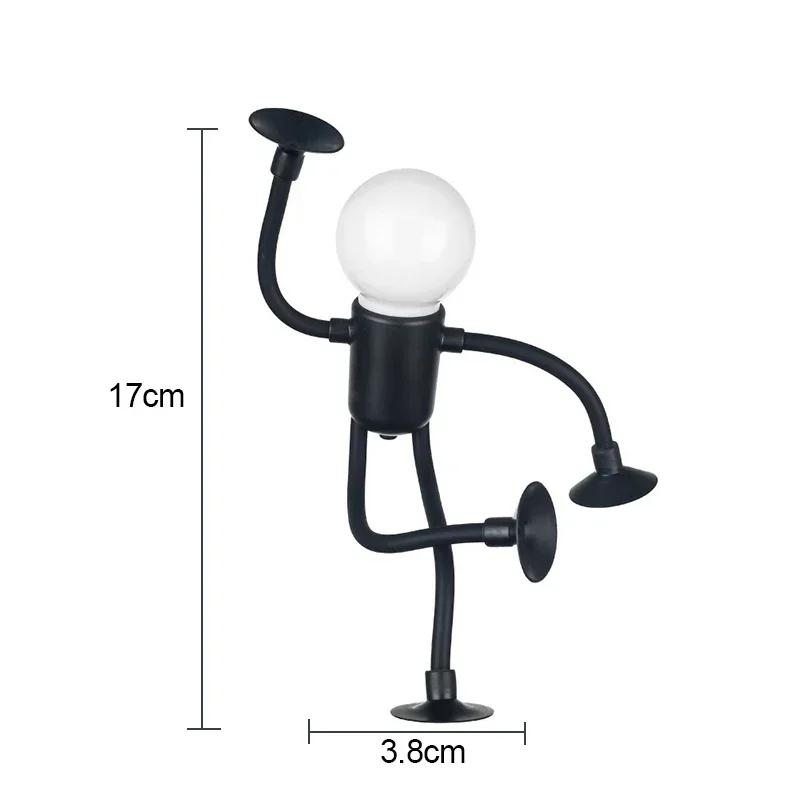 Funny Sportsman Changeable Shape Night Light Button Battery Desk Lamp For Bedroom Bathroom Hallway Kitchen Christmas Decorations