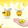 DIY Handmade Material Yellow Bee Pompom Hair Ball 4pcs 20CM Polyester Child  Hat Clothing Headdress Wedding Party Supplies