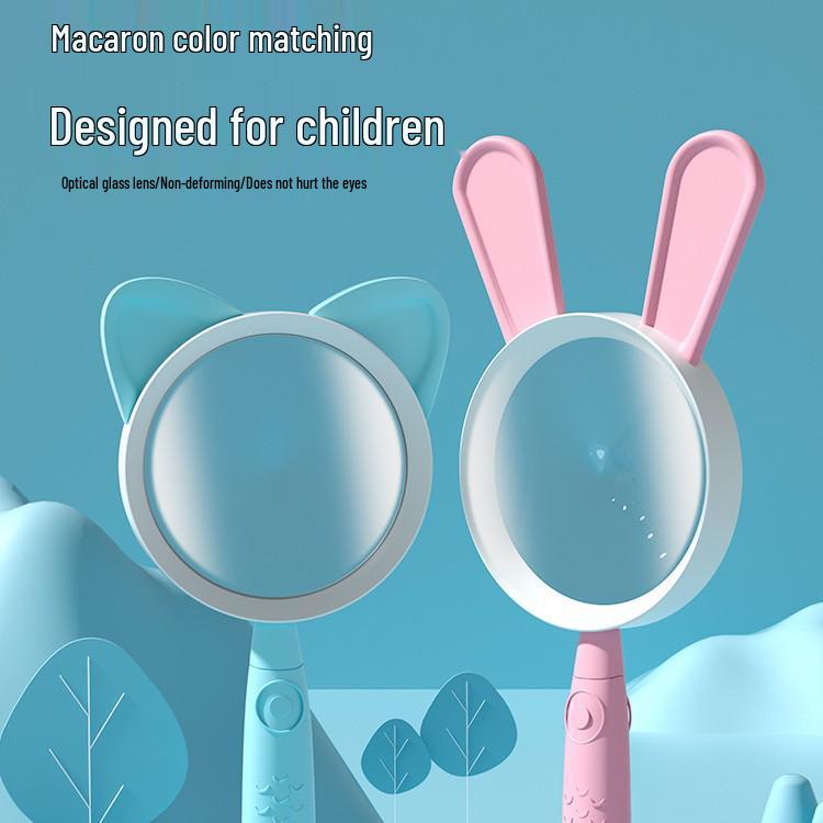 Kinder Cartoon Lupe: High-Definition, Sturzsicher, Handheld-Wissenschaftsspielzeug