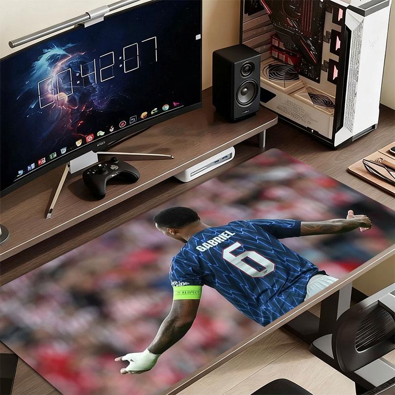 Gabriel Magalhaes Mouse Pad, Large Gaming Desk Mat, Non-slip XXL Mousepad for Laptop & Tablet, Mini PC Playmat with Stitched Edges