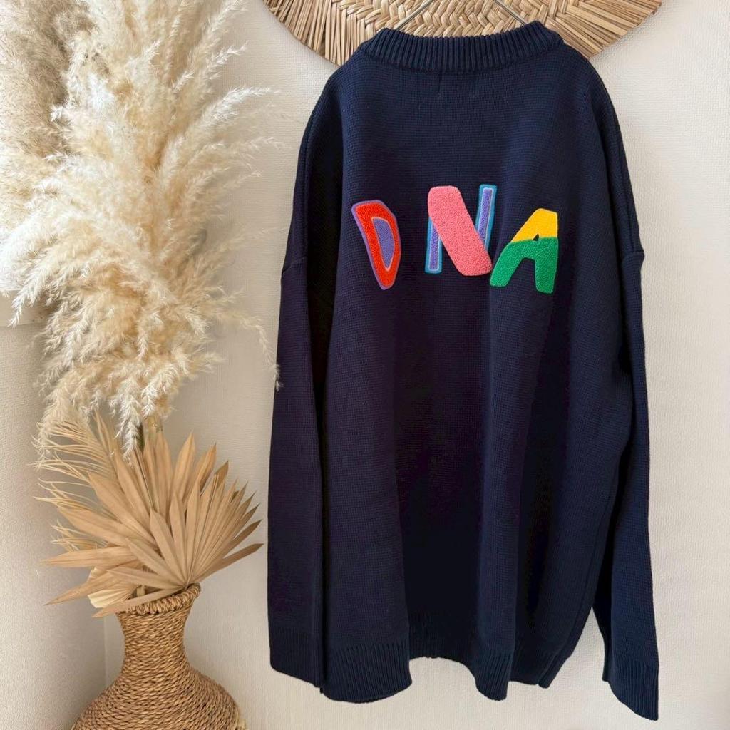 [USED] BTS DNA Cardigan Oversized Navy F