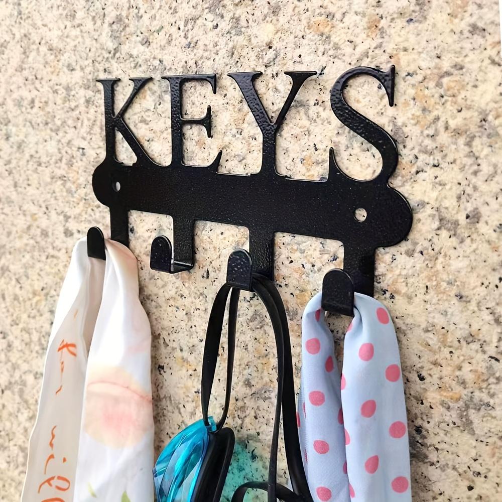 Charming Metal Key Hook - Rust-Proof, Powder-Coated Wall Mount for Keys, Clothes & Hats - Perfect for Home Decor