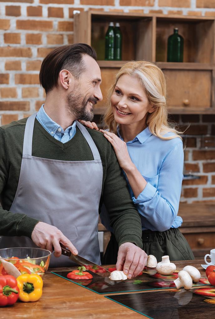 SZKLANA PŁYTA OCHRONNA NA KUCHENKĘ 90x52 JABŁKA