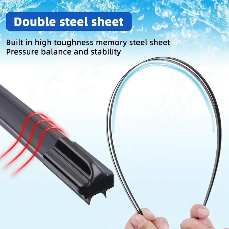 Front Wiper Accessorie Double Rubber Car Wipers for Toyota Corolla E120 E130 3 Section E110 Wagon E160 E170 E180 Verso E121 AR10