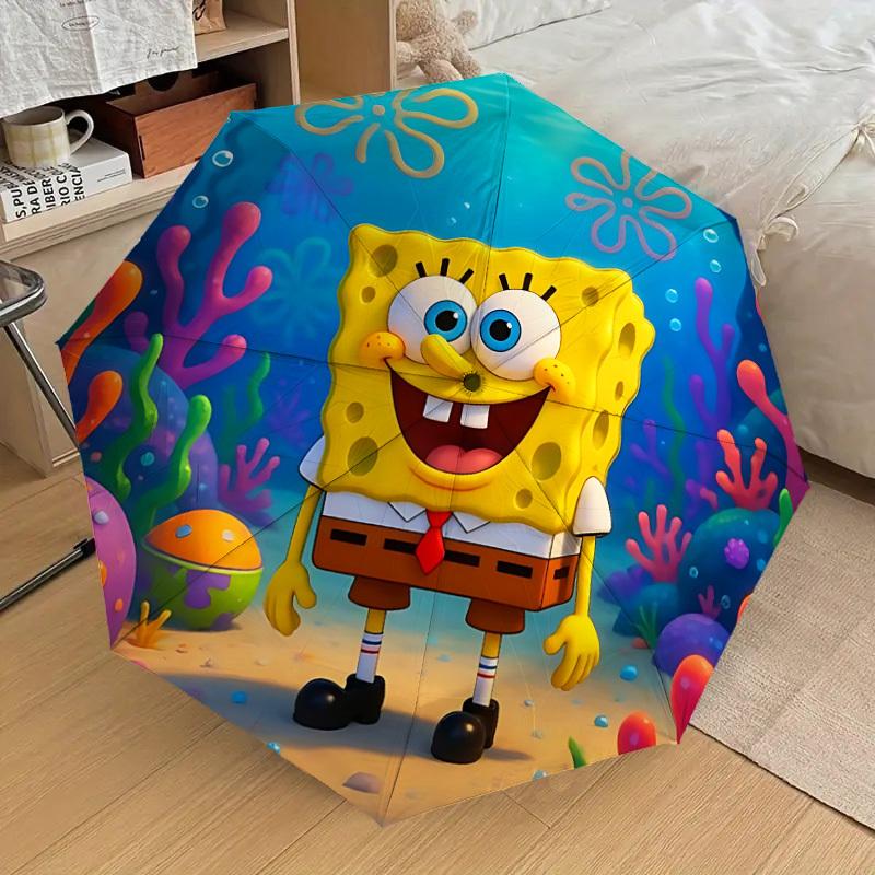 

1pc SpongeBob Automatic Folding Umbrella, Casual Outdoor Accessory, Birthday Festival Gift yy251126225