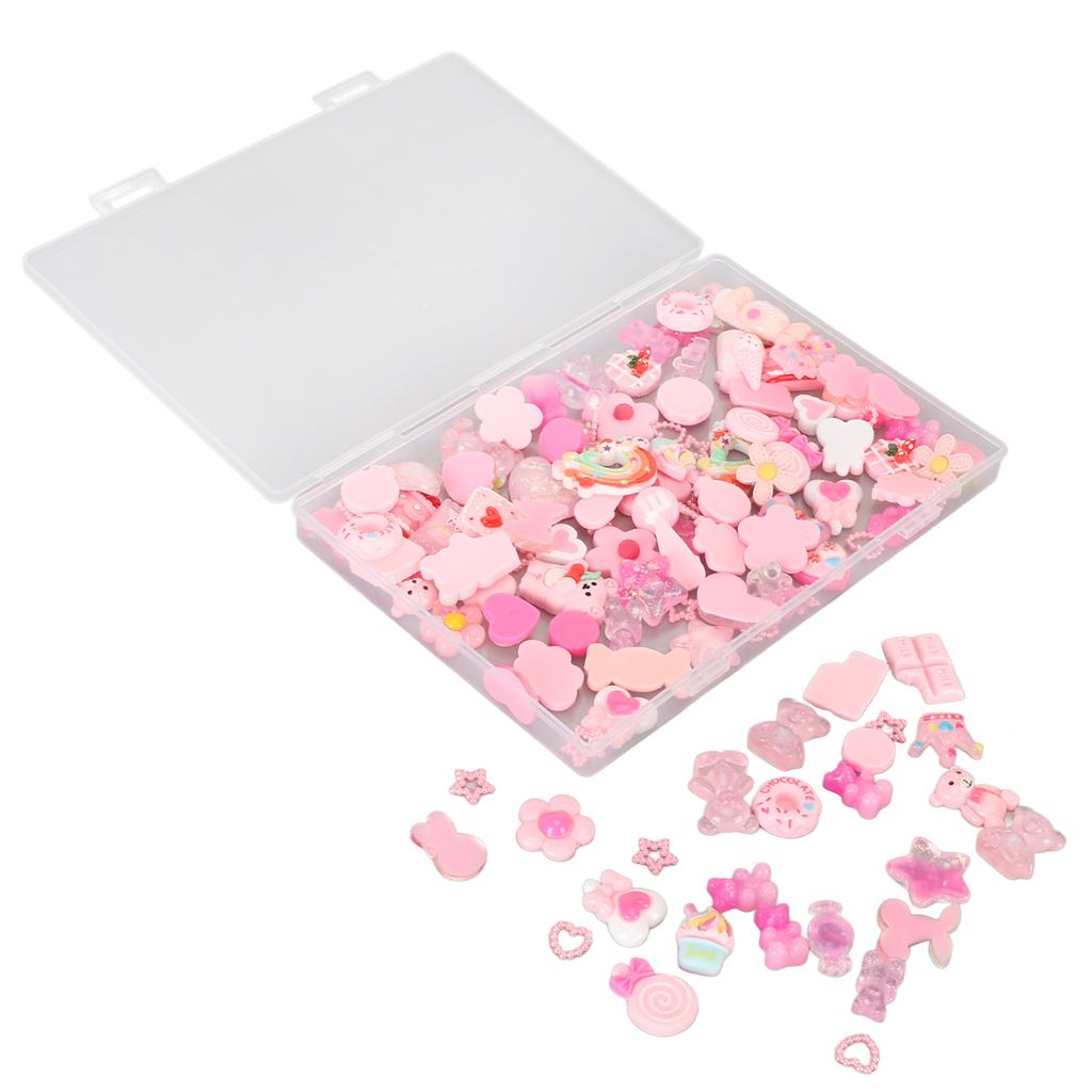 120Pcs Fake Candy Set Plastic Cute Mixed Assorted Sweets DIY Craft Making Supplies Scrapbooking