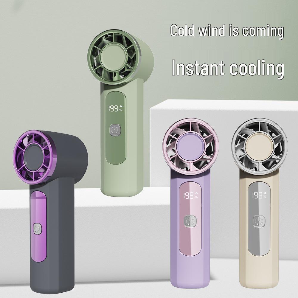 2025 High-Power Portable Handheld Cooling Fan with Turbo Technology