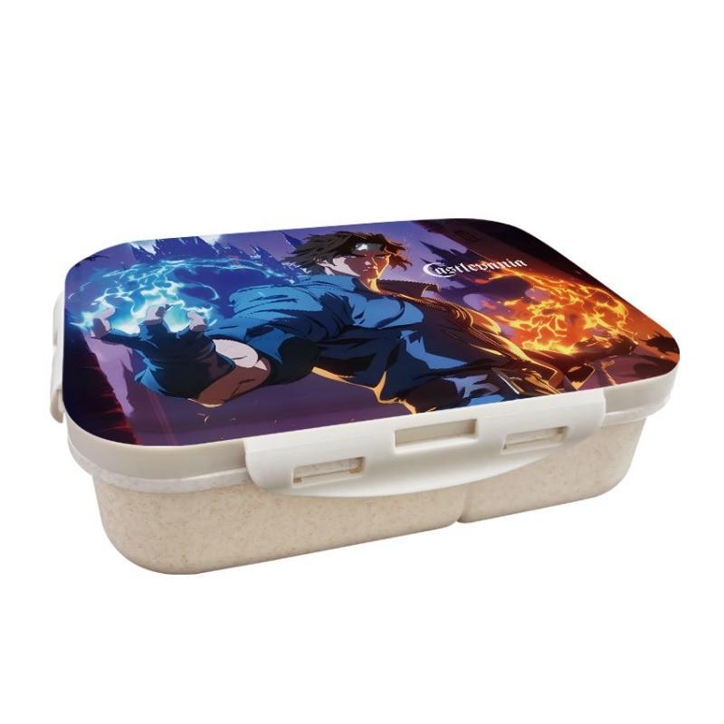 Anime Cartoon CASTLEVANIA Printed Wheat Straw Lunch Box