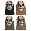Paintball Full Mask Headgear Breathable Skull Head Soft Helmet Mask Creepy Full Face Headgear Halloween Cosplay Props