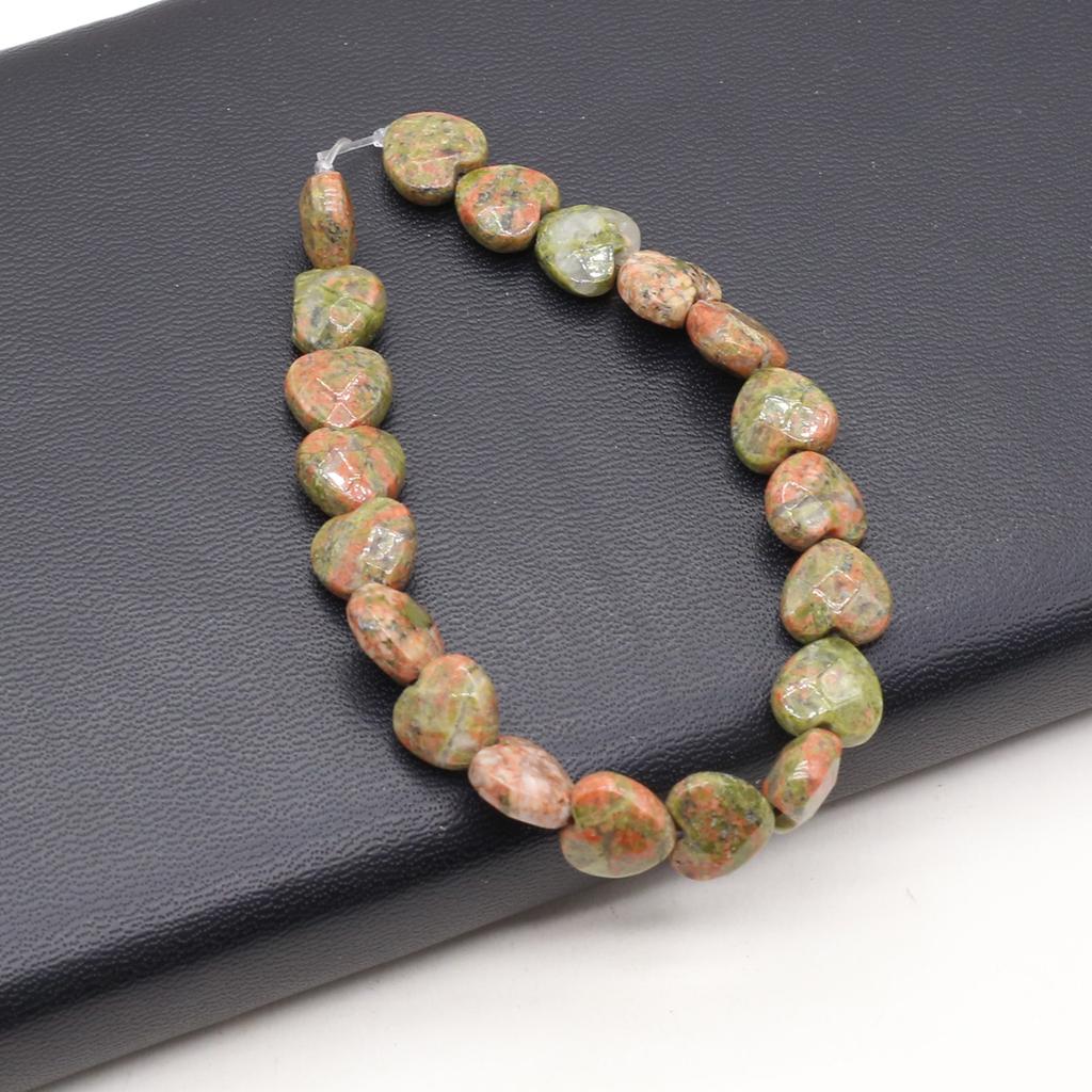 Heartshaped Beads Turquoiseagates Stone Natural Faceted Beads For Jewelry Making Diy Necklace Bracelet Earrings Accessory