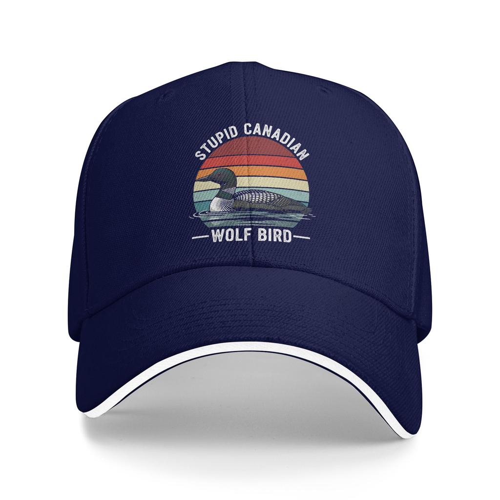Summer Casual Baseball Cap Heated Rivalry Stupid Canadian Wolf Bird Running Hippie Hip Hop Hats Couple Streetwear Snapback Cap