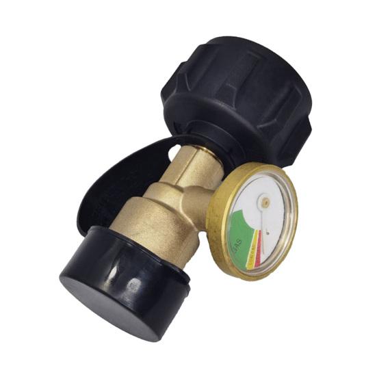 

1/2Pcs Propane Tank Gauge Level Indicator QCC1/ Type 1 Connection Universal 5-40lb Tanks Propane Gauge with Color Coded Dial BBQ Gas Grill RV 1pc