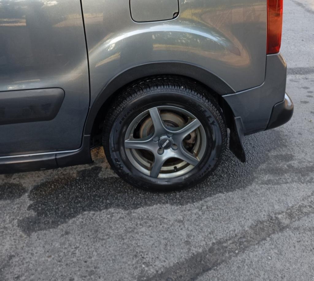 Накладки на арки (4 шт, черные) 1 боковая дверь, Пластик для Peugeot Partner Tepee 2008-2018 гг