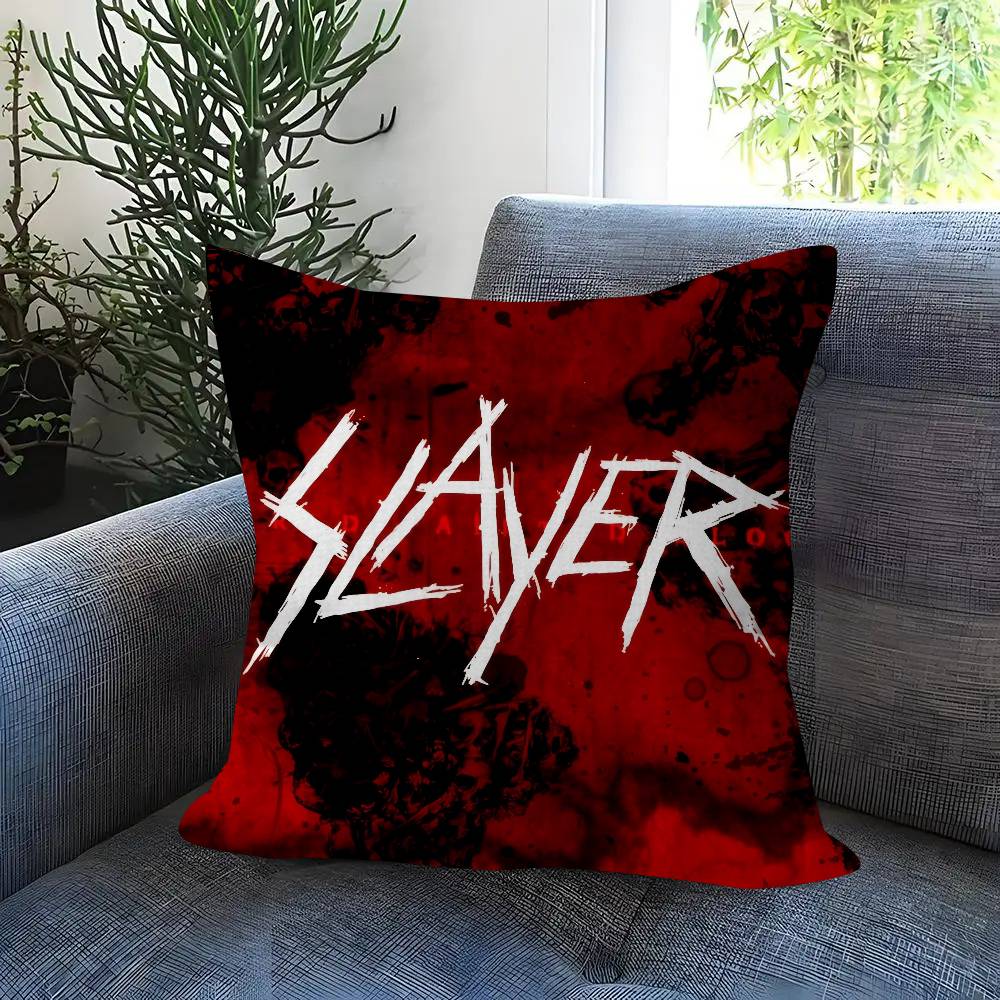 Classic Band Slayer Maple Design Cushion Cover Happy Autumn Harvest Decor Holiday Decorati Pillow Cover