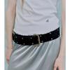 Used Studded Suede Wide Belt