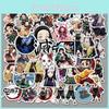 50-piece Unique Japanese Anime "demon Slayer" Graffiti Stickers For Personalizing Luggage Skateboards And Notebooks Durable Stickers