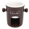 Chocolate Melting Cup Multifunctional Stylish Ceramic Fondue Mug with Fork for Ice Cream Cheese