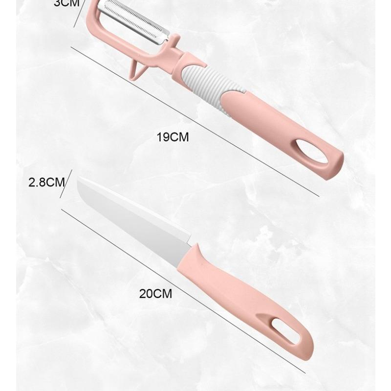 Fruit Slicer Peeler Three Piece Set Kitchen Multifunctional Small Tool Stainless Steel Apple Peeler