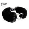 Eleganter Schmuck Flauschiger Choker-Kragen Abnehmbare Flauschige Halskette Legierung Herz