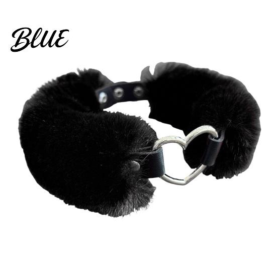 Eleganter Schmuck Flauschiger Choker-Kragen Abnehmbare Flauschige Halskette Legierung Herz