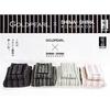 bPr BEAMS Tanaka Sangyo Imabari Towel Handkerchief Striped Gold Pearl Half 06 White Multicolor Rain ( 3)