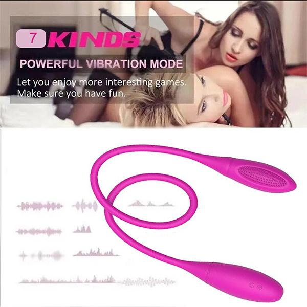 Rechargeable Dual Vibrator 10 Speeds Double Head Jump Egg Bullet Dildo Vibrator Adult Sex Toy For Couple Men Women
