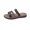 Summer Seaside Sandals Outer Wear Flat-soled Maternity Shoes Soft-soled Non-slip Two Wear Cool Slippers Summer New Casual Versatile