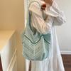 Exquisite Fashion Hand-knitted Hollow Women's Tote Bag New Casual Versatile Shoulder Bag Shopping Bag