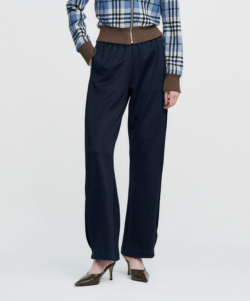 Kimjisu Logo Tape Track Pants _ Navy