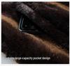 Men's European-Size Cotton-Padded Mink Velvet Winter Coat—Warm, Thick, Imitation Fur Jacket