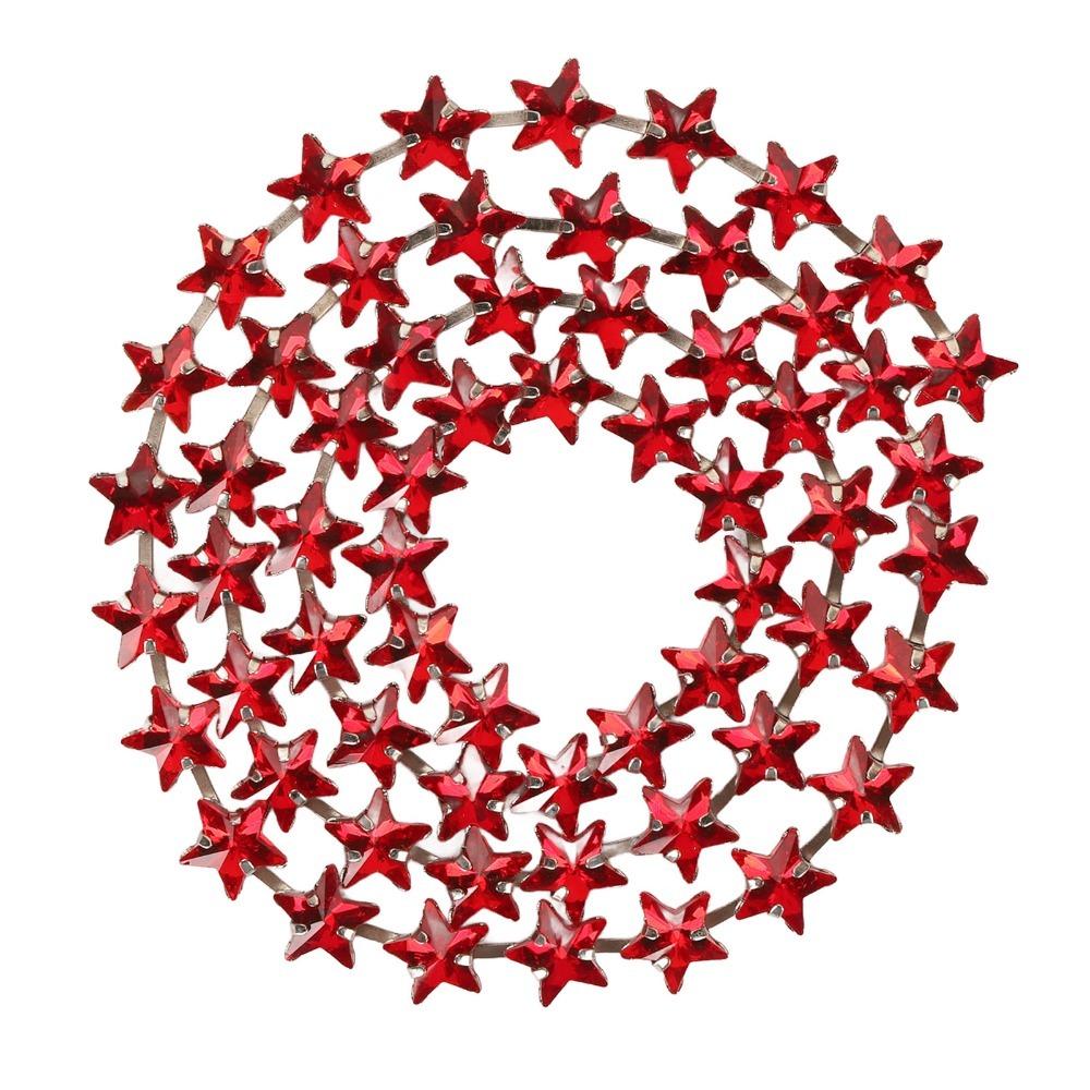 1PCS Close Chain Rhinestone Trim 1 Yard Length Crystal Applique Rhinestone Chain  DIY Sewing