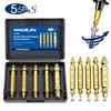 Nindejin 4/5/6Pcs Damaged Screw Extractor Drill Bit Extractor Drill Set Broken Speed Out Bolt Extractor Bolt Stud Remover Tool