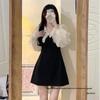 Hepburn-Style Slim French Dress for Spring 2025